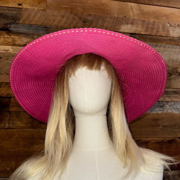 San Diego Women's Pink Ribbon Braid Hat with 5” brim EUC - Picture 13 of 16